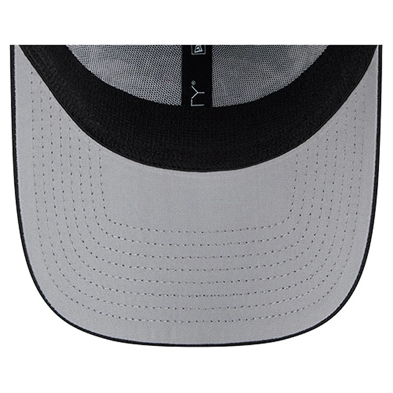 Men's New Era Black Baltimore Ravens Overlap Logo 39THIRTY Stretch Fit Hat