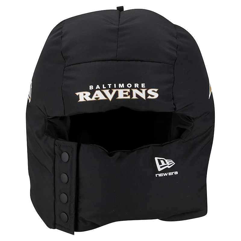 Cagoule matelassée noire New Era Baltimore Ravens pour homme