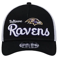 Casquette ajustable 9FORTY noire des Baltimore Ravens pour homme de New Era