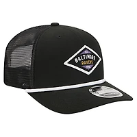 Casquette ajustable 9SEVENTY noire New Era pour homme des Baltimore Ravens
