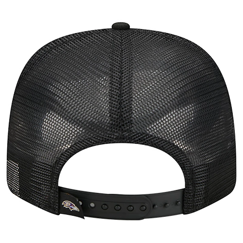 Men's New Era  Black Baltimore Ravens Team 9SEVENTY Adjustable Hat