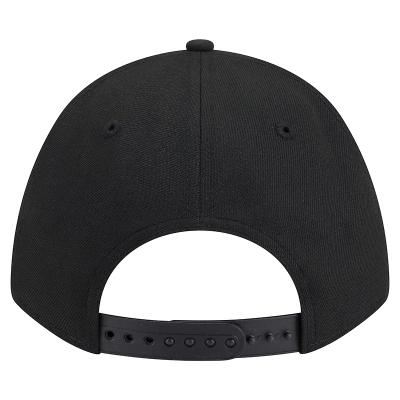 Men's New Era  Black Baltimore Ravens Team Collection 9FORTY M-Crown A-Frame Adjustable Hat