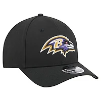 Casquette ajustable 9FORTY M-Crown noire New Era pour homme, collection Team Ravens de Baltimore