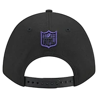 Casquette ajustable 9FORTY M-Crown noire New Era pour homme, collection Team Ravens de Baltimore