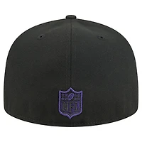 Casquette ajustée New Era noire Baltimore Ravens Tri-Hit 59FIFTY pour homme