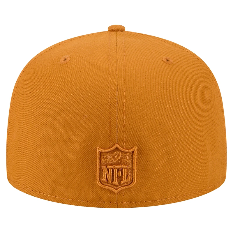 Casquette ajustée A-Frame 59FIFTY marron pour homme des Baltimore Ravens de New Era