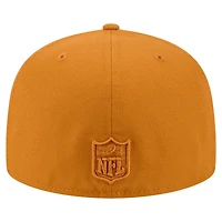Casquette ajustée A-Frame 59FIFTY marron pour homme des Baltimore Ravens de New Era