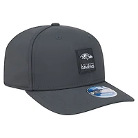 Men's New Era Charcoal Baltimore Ravens 2025 Sideline Cold Weather 9SEVENTY Adjustable Hat