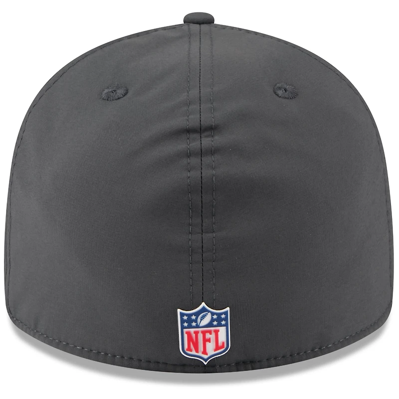 Men's New Era Charcoal Baltimore Ravens 2025 Sideline Cold Weather Retro Crown 59FIFTY Fitted Hat