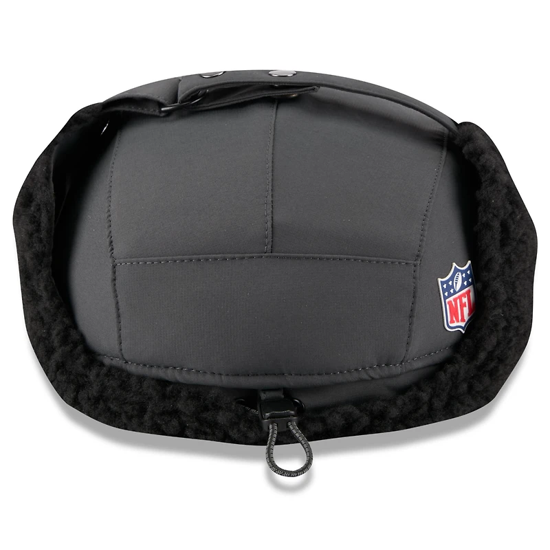 Men's New Era Charcoal Baltimore Ravens 2025 Sideline Cold Weather Runner Dog Ear Adjustable Hat