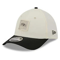 Men's New Era  Cream/Black Baltimore Ravens 2026 NFL Training Camp 39THIRTY M-Crown Flex Hat