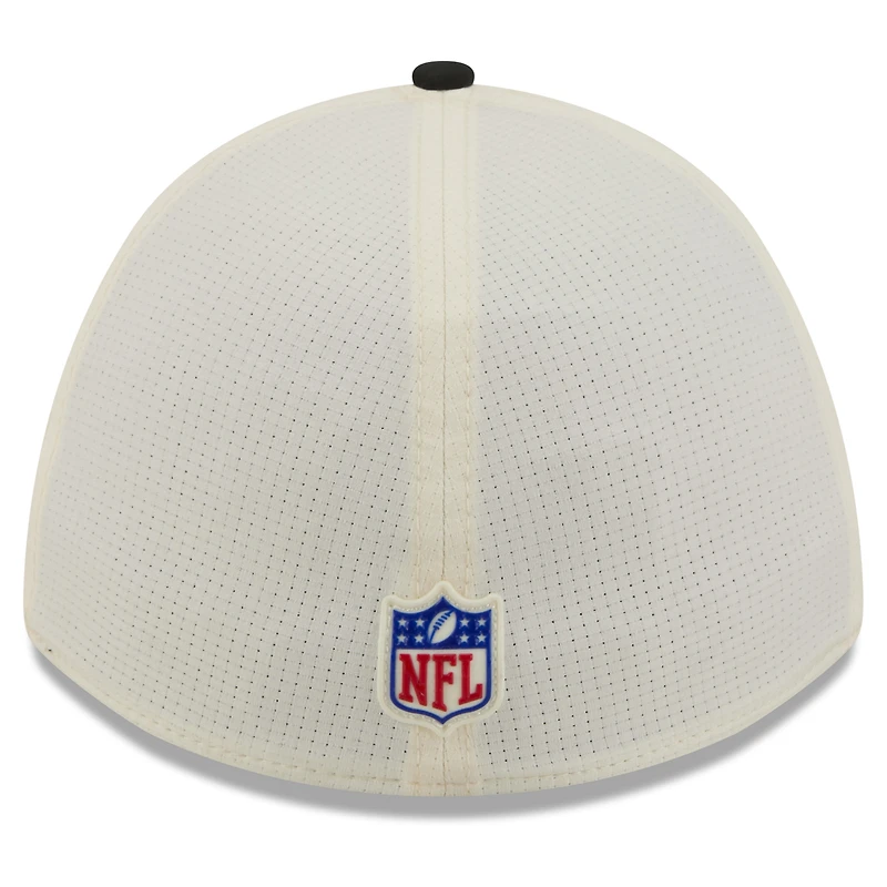 Men's New Era  Cream/Black Baltimore Ravens 2026 NFL Training Camp 39THIRTY M-Crown Flex Hat