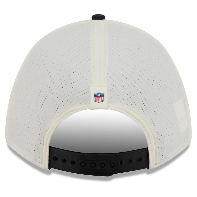 Men's New Era Cream/Black Baltimore Ravens 2026 NFL Training Camp 9FORTY Adjustable Hat