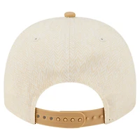 Men's New Era  Cream Baltimore Ravens Herringbone 9FIFTY A-Frame Snapback Hat