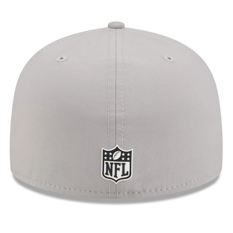 Men's New Era Gray Baltimore Ravens 2025 Sideline 59FIFTY Fitted Hat