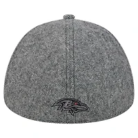 Casquette ajustée Peaky Duckbill Baltimore Ravens grise New Era pour homme