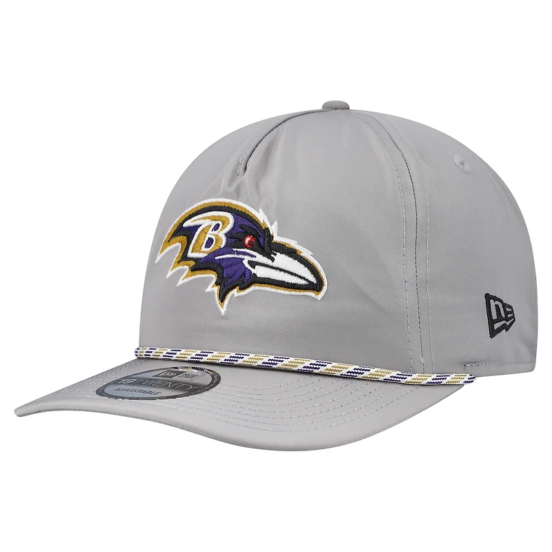 Casquette New Era grise Baltimore Ravens Rope 19TWENTY pour homme