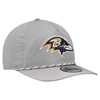 Casquette New Era grise Baltimore Ravens Rope 19TWENTY pour homme
