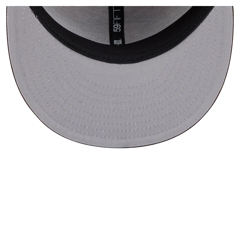 Men's New Era Light Brown/Dark Brown Baltimore Ravens Two-Tone Walnut 59FIFTY Fitted Hat