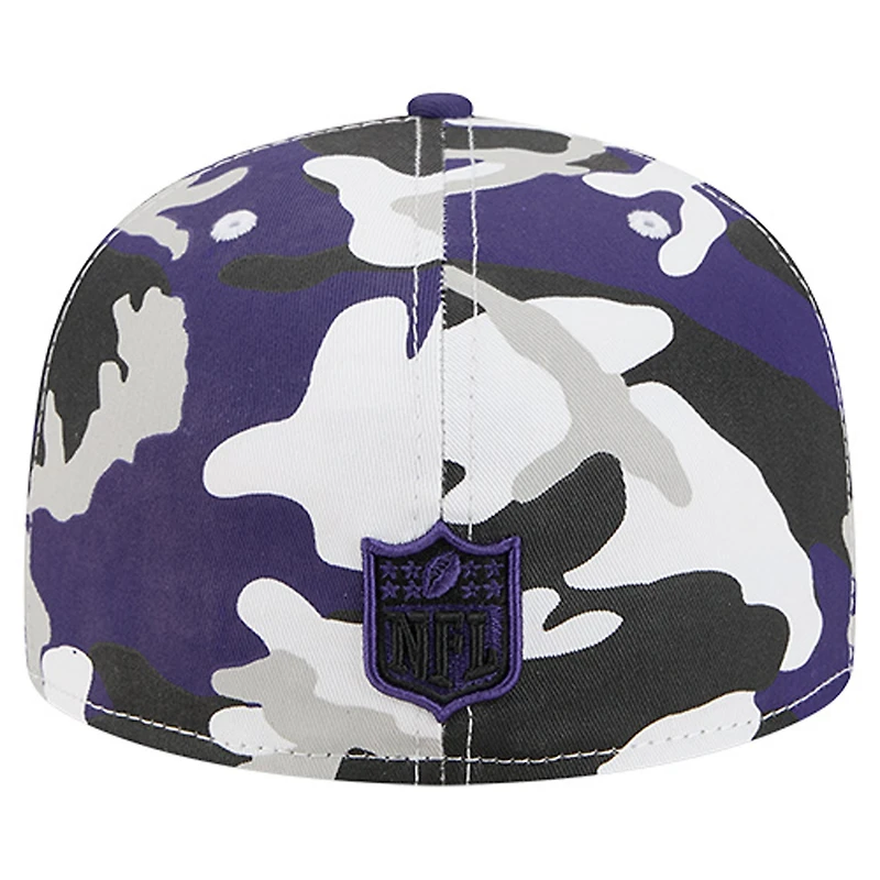 Casquette ajustée 59FIFTY des Baltimore Ravens de New Era pour homme, violet/noir