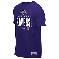 T-shirt violet New Era pour homme, camp d'entraînement NFL 2025 des Baltimore Ravens