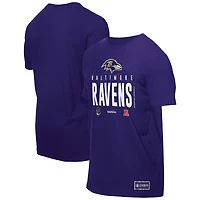 T-shirt violet New Era pour homme, camp d'entraînement NFL 2025 des Baltimore Ravens