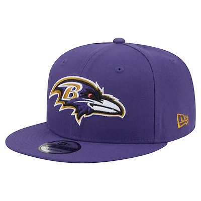 Men's New Era  Purple Baltimore Ravens 9FIFTY Snapback Hat