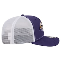 Casquette trucker ajustable New Era violette Baltimore Ravens 9SEVENTY pour homme