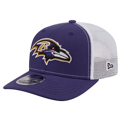 Men's New Era  Purple Baltimore Ravens 9SEVENTY Trucker Adjustable Hat