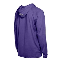 Sweat à capuche fonctionnel violet New Era pour homme des Baltimore Ravens