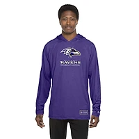 Sweat à capuche fonctionnel violet New Era pour homme des Baltimore Ravens