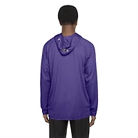 Sweat à capuche fonctionnel violet New Era pour homme des Baltimore Ravens