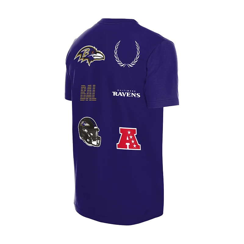 Men's New Era  Purple Baltimore Ravens Match T-Shirt