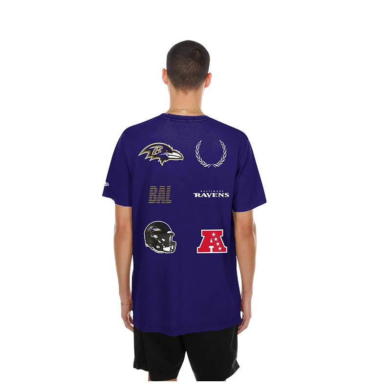 Men's New Era  Purple Baltimore Ravens Match T-Shirt
