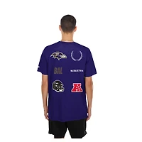 Men's New Era  Purple Baltimore Ravens Match T-Shirt