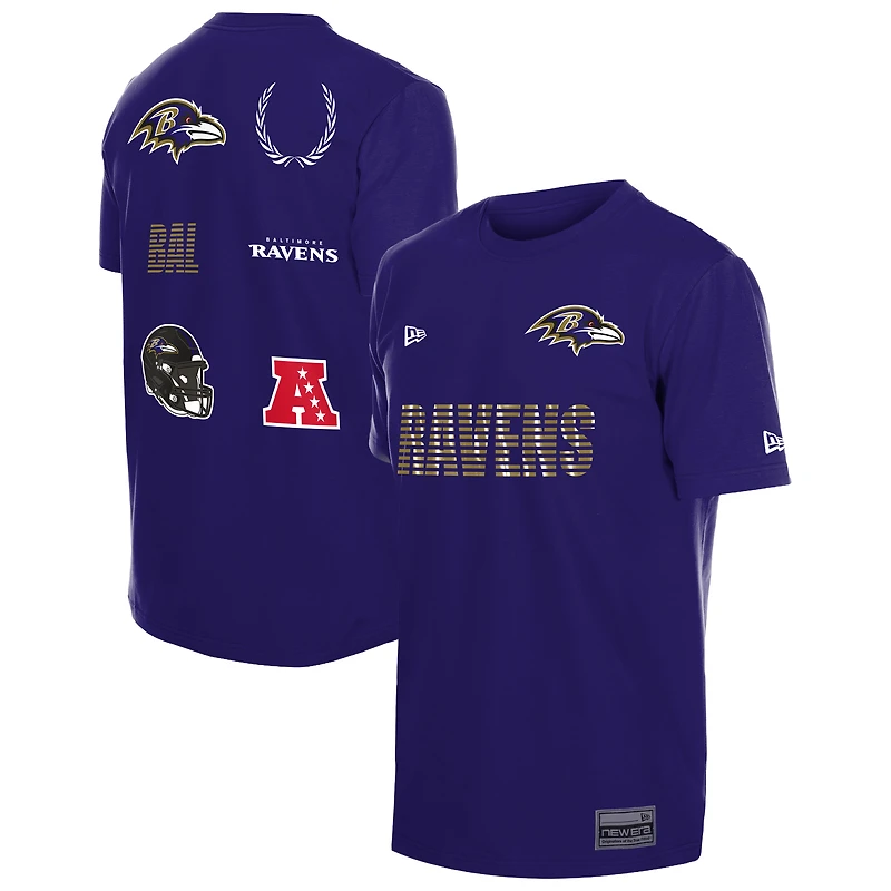 T-shirt New Era violet Baltimore Ravens pour homme