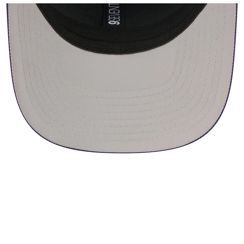 Men's New Era Purple Baltimore Ravens Micro Badge 9SEVENTY Adjustable Hat