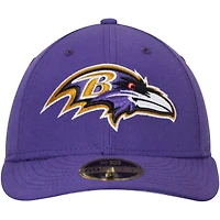 Casquette structurée 59FIFTY Low Profile pour homme des Ravens de Baltimore pourpre New Era