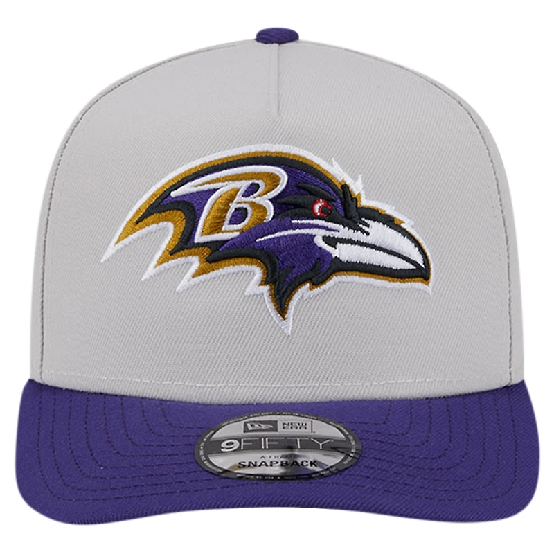 Casquette à visière plate New Era Stone Baltimore Ravens Decent 9FIFTY pour homme