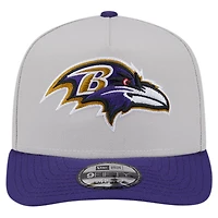 Casquette à visière plate New Era Stone Baltimore Ravens Decent 9FIFTY pour homme