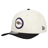 Men's New Era  Stone Baltimore Ravens  Loyal Corduroy 9SEVENTY Adjustable Hat