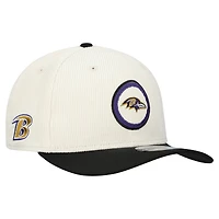 Casquette ajustable en velours côtelé 9SEVENTY pour homme New Era Stone Baltimore Ravens