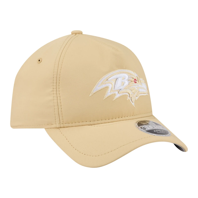 Men's New Era  Tan Baltimore Ravens Apex 9FORTY Adjustable Hat