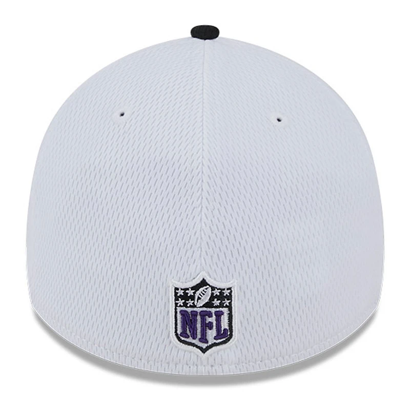Men's New Era  White/Black Baltimore Ravens 2023 Sideline 39THIRTY Flex Hat