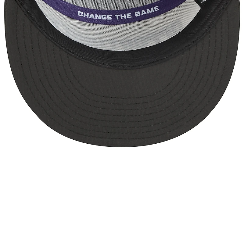 Men's New Era White/Black Baltimore Ravens 2025 Inspire Change Split Panel 9FIFTY Snapback Hat