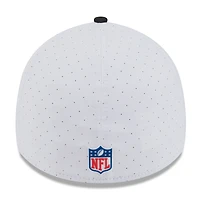 Men's New Era  White/Black Baltimore Ravens 2025 NFL Training Camp 39THIRTY Flex Hat