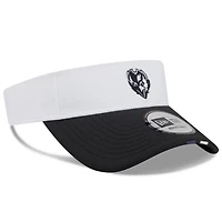 Visière ajustable New Era blanche/noire pour homme, camp d'entraînement NFL 2025 des Baltimore Ravens