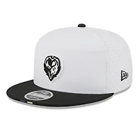 Men's New Era  White/Black Baltimore Ravens 2025 NFL Training Camp Split Panel 9FIFTY Snapback Hat