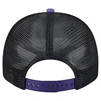 Men's New Era White/Purple Baltimore Ravens Foodie 9FIFTY A-Frame Trucker Snapback Hat