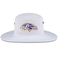 Men's New Era White Baltimore Ravens 2024 NFL Training Camp Panama Bucket Hat